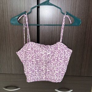 Aerie M purple flower crop